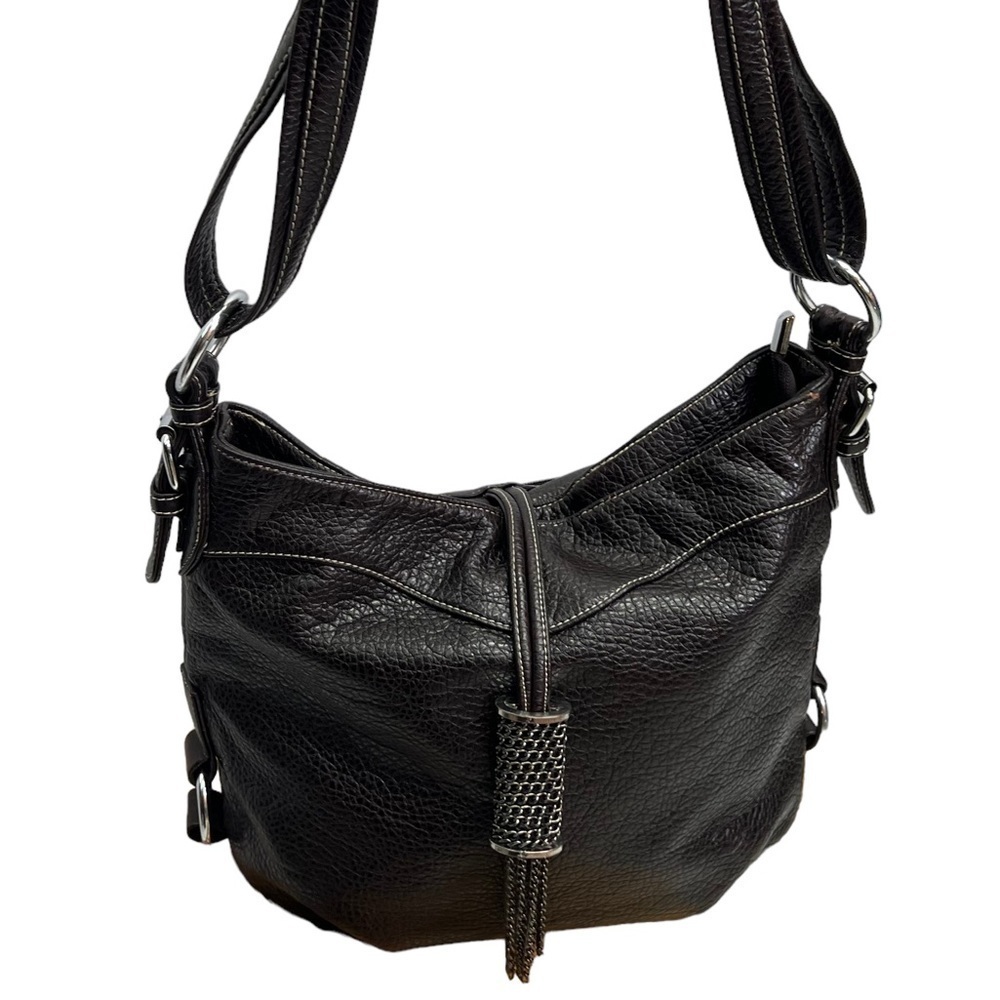 VALENDINO Brown Vegan Leather Shoulder Bag
